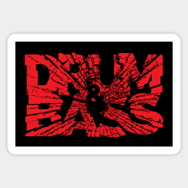 Drum and Bass Sticker by FAKE NEWZ DESIGNS